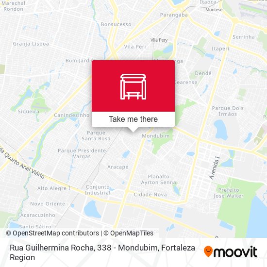 Rua Guilhermina Rocha, 338 - Mondubim map