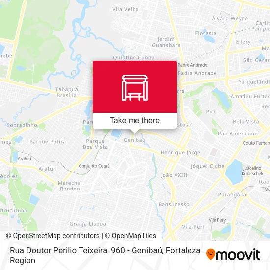 Rua Doutor Perilio Teixeira, 960 - Genibaú map