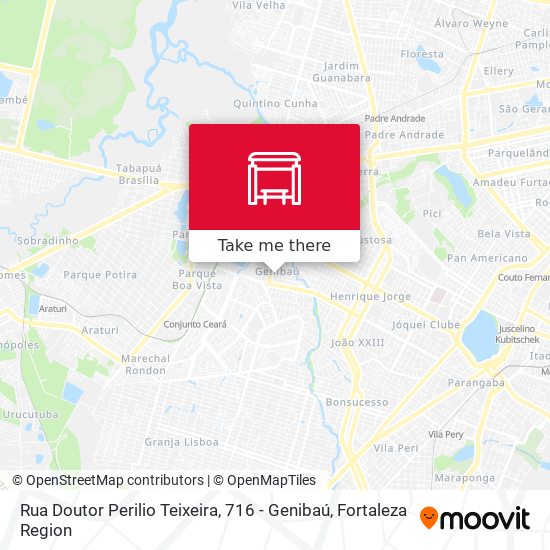 Rua Doutor Perilio Teixeira, 716 - Genibaú map