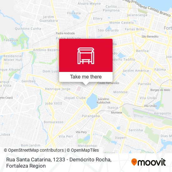 Rua Santa Catarina, 1233 - Demócrito Rocha map