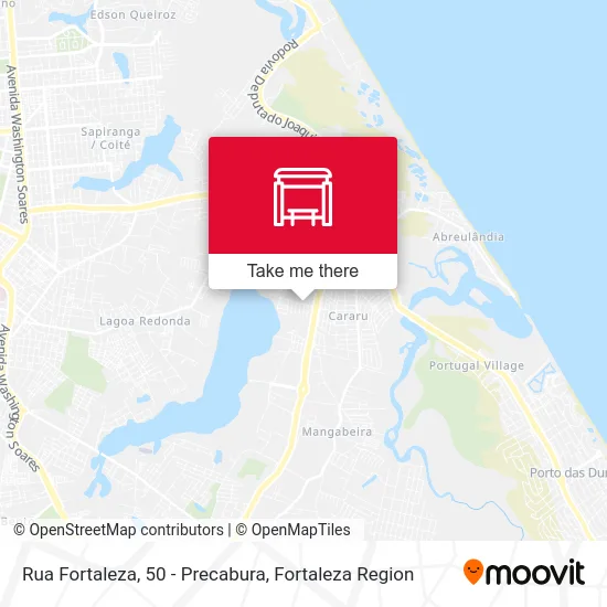 Rua Fortaleza, 50 - Precabura map