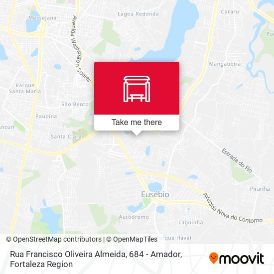 Rua Francisco Oliveira Almeida, 684 - Amador map