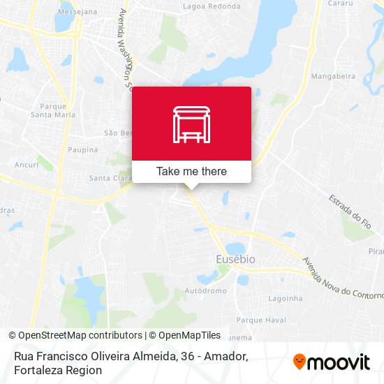 Rua Francisco Oliveira Almeida, 36 - Amador map