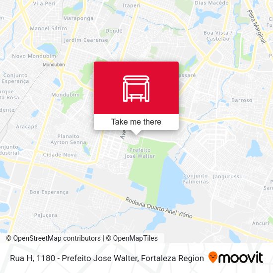 Rua H, 1180 - Prefeito Jose Walter map