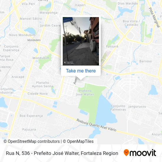 Rua N, 536 - Prefeito José Walter map