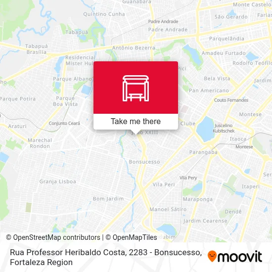 Rua Professor Heribaldo Costa, 2283 - Bonsucesso map