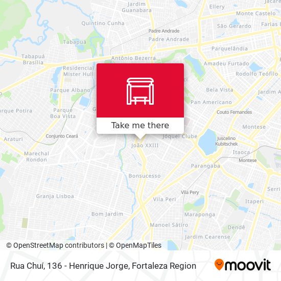 Rua Chuí, 136 - Henrique Jorge map