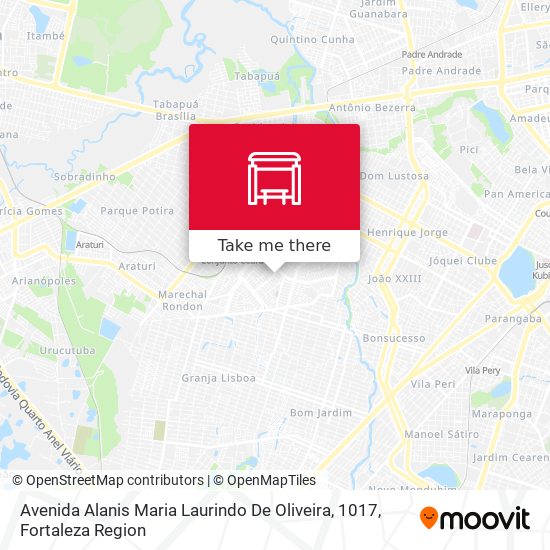 Avenida Alanis Maria Laurindo De Oliveira, 1017 map
