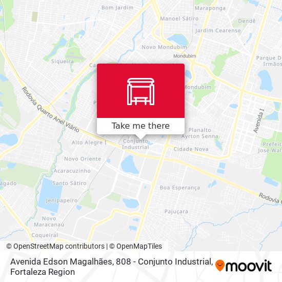 Mapa Avenida Edson Magalhães, 808 - Conjunto Industrial