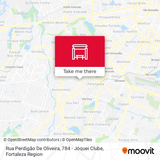 Rua Perdigão De Oliveira, 784 - Jóquei Clube map
