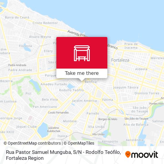 Mapa Rua Pastor Samuel Munguba, S / N - Rodolfo Teófilo