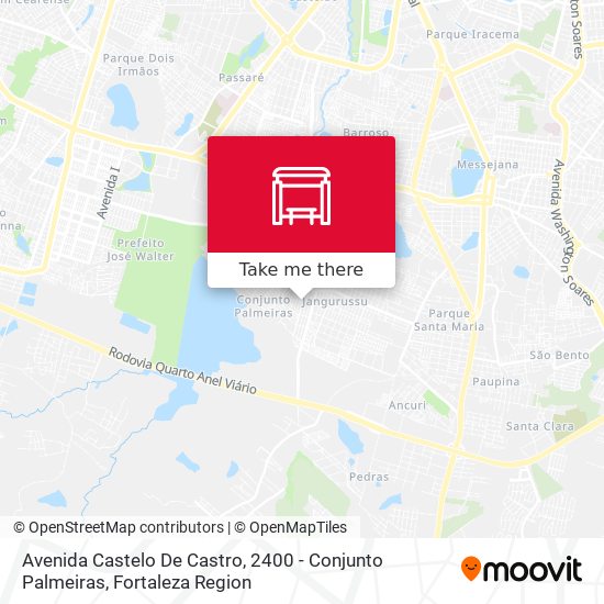 Avenida Castelo De Castro, 2400 - Conjunto Palmeiras map