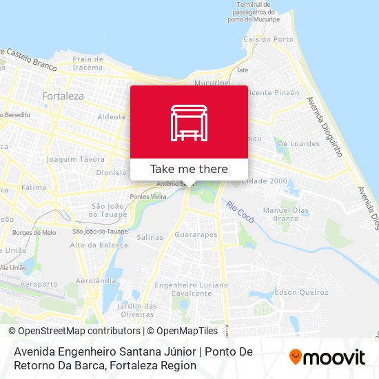 Mapa Avenida Engenheiro Santana Júnior | Ponto De Retorno Da Barca