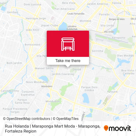 Rua Holanda | Maraponga Mart Moda - Maraponga map