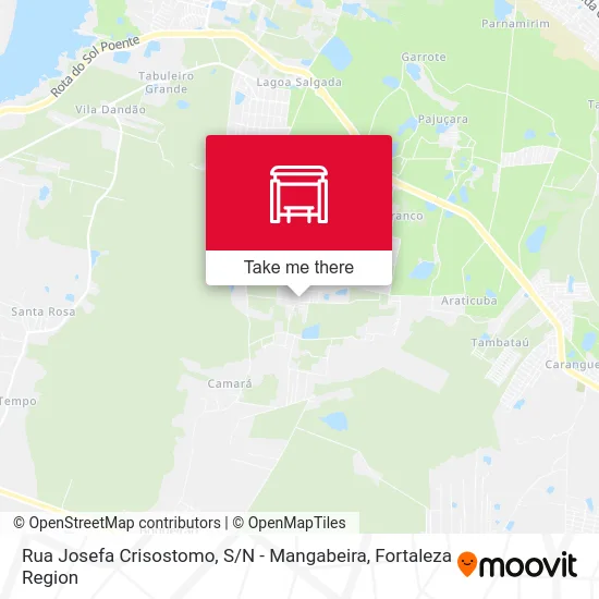 Rua Josefa Crisostomo, S / N - Mangabeira map