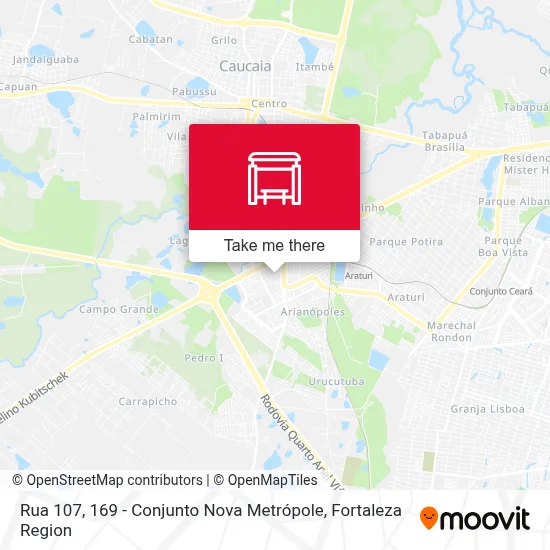 Rua 107, 169 - Conjunto Nova Metrópole map