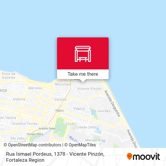 Rua Ismael Pordeus, 1378 - Vicente Pinzón map