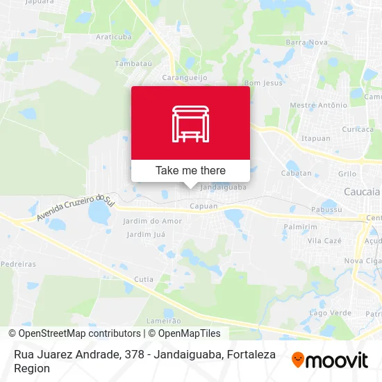 Rua Juarez Andrade, 378 - Jandaiguaba map