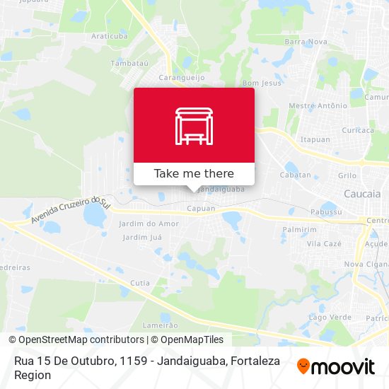 Rua 15 De Outubro, 1159 - Jandaiguaba map