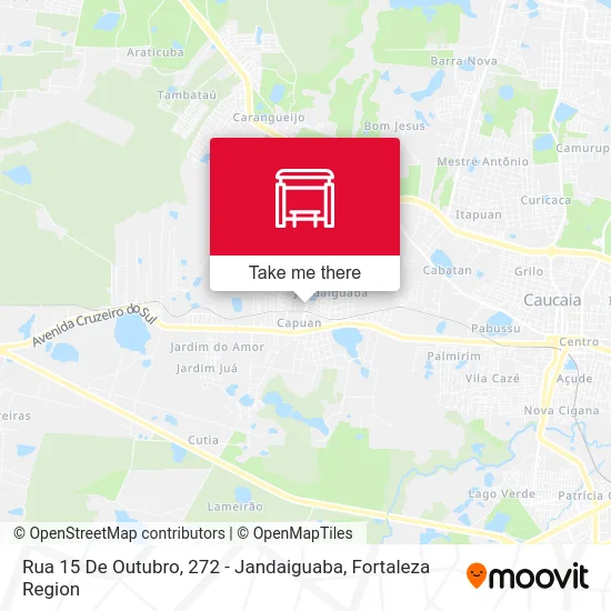 Rua 15 De Outubro, 272 - Jandaiguaba map