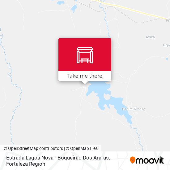 Estrada Lagoa Nova - Boqueirão Dos Araras map