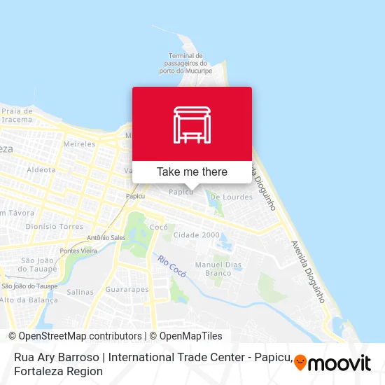 Rua Ary Barroso | International Trade Center - Papicu map