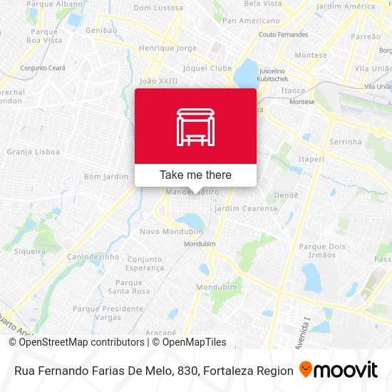 Rua Fernando Farias De Melo, 830 map