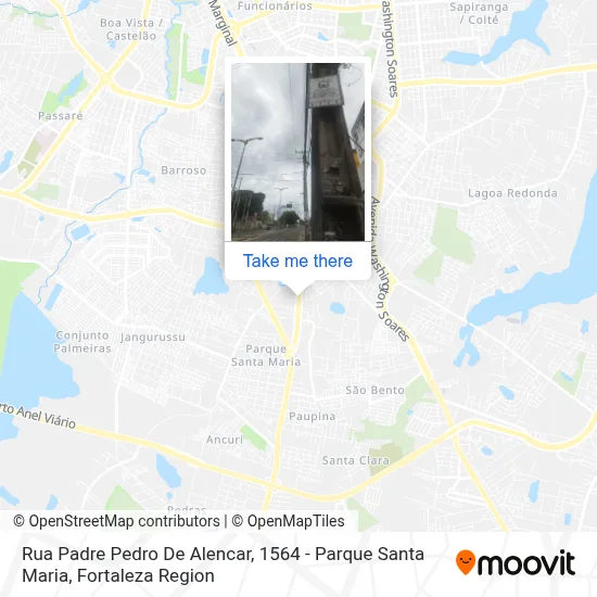 Rua Padre Pedro De Alencar, 1564 - Parque Santa Maria map