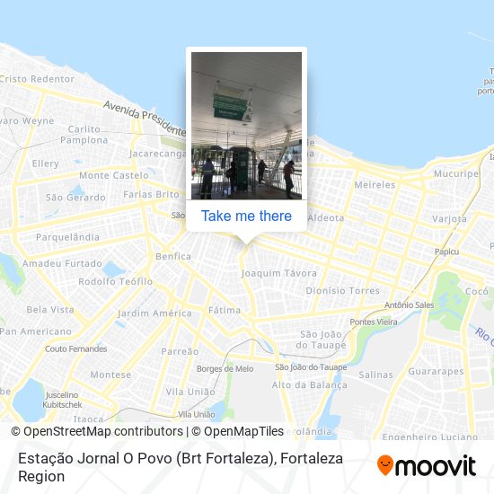 Mapa Estação Jornal O Povo (Brt Fortaleza)