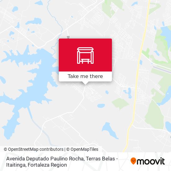 Avenida Deputado Paulino Rocha, Terras Belas - Itaitinga map