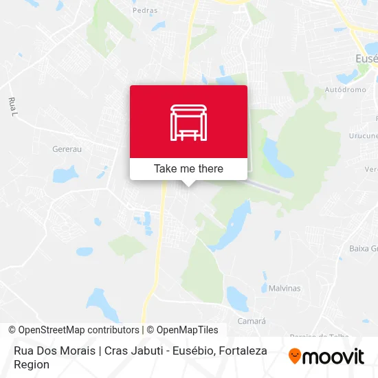Rua Dos Morais | Cras Jabuti - Eusébio map