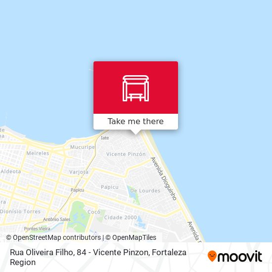 Mapa Rua Oliveira Filho, 84 - Vicente Pinzon