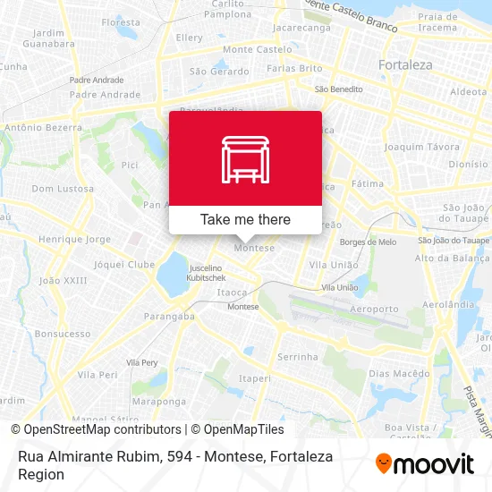Rua Almirante Rubim, 594 - Montese map
