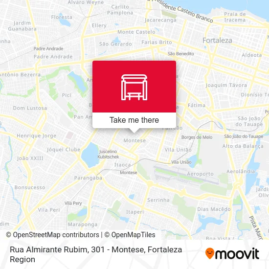 Rua Almirante Rubim, 301 - Montese map