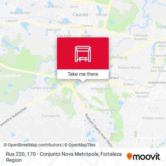 Rua 220, 170 - Conjunto Nova Metrópole map