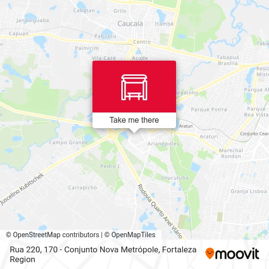 Rua 220, 170 - Conjunto Nova Metrópole map