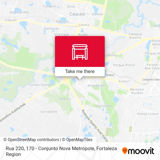 Rua 220, 170 - Conjunto Nova Metrópole map