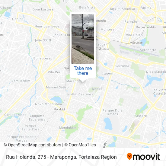 Rua Holanda, 275 - Maraponga map