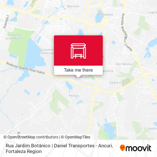 Rua Jardim Botânico | Daniel Transportes - Ancuri map