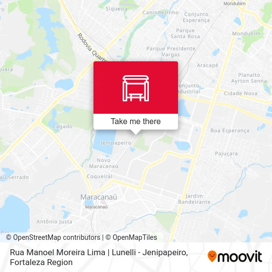 Rua Manoel Moreira Lima | Lunelli - Jenipapeiro map