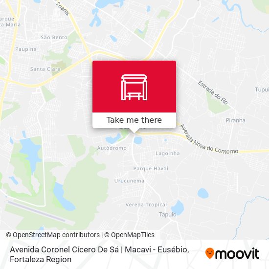 Avenida Coronel Cícero De Sá | Macavi - Eusébio map