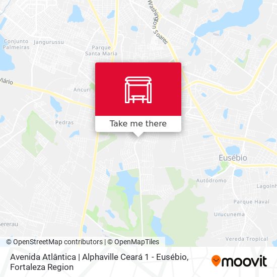 Avenida Atlântica | Alphaville Ceará 1 - Eusébio map