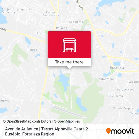 Avenida Atlântica | Terras Alphaville Ceará 2 - Eusébio map