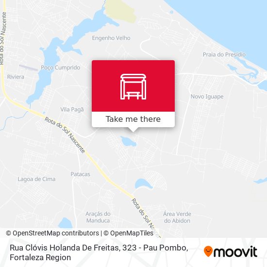 Rua Clóvis Holanda De Freitas, 323 - Pau Pombo map