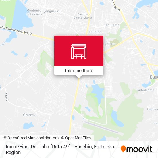 Início / Final De Linha (Rota 49) - Eusébio map