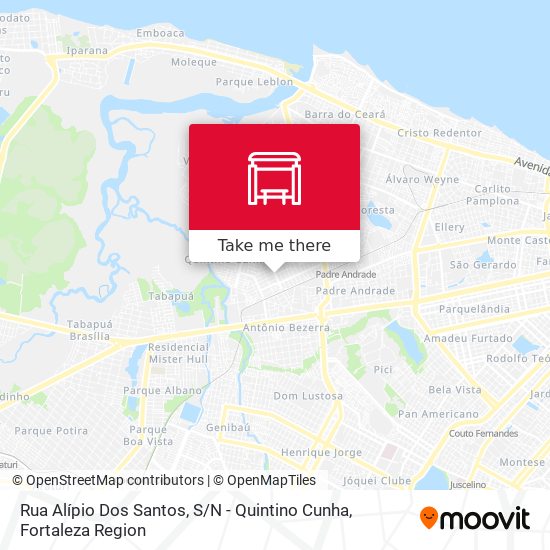 Rua Alípio Dos Santos, S / N - Quintino Cunha map