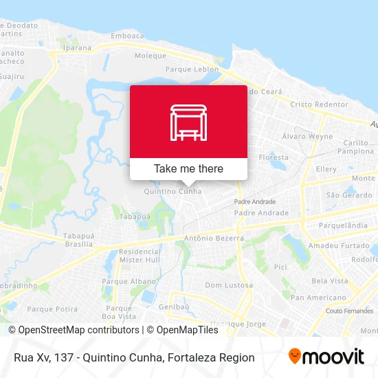 Rua Xv, 137 - Quintino Cunha map