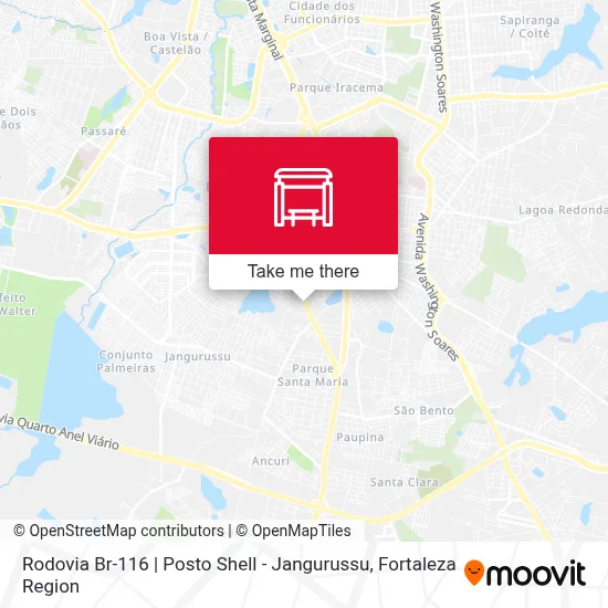 Rodovia Br-116 | Posto Shell - Jangurussu map
