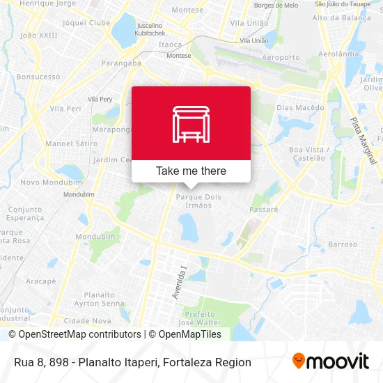 Rua 8, 898 - Planalto Itaperi map