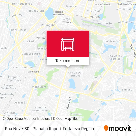 Rua Nove, 30 - Planalto Itaperi map